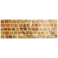 YMIX Keyboard Cover for Touch Bar Models 2017 & 2016 Release MacBook Pro 13 (A1706) & MacBook Pro 15 (A1707) with Touch ID Dust Proof Silicone Keyboard Skin - Wood Grain