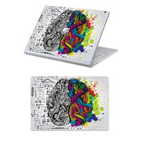 MasiBloom 2 in 1 Protector Sticker Decal Protective Laptop Cover Skin for 15" 15 inch Microsoft Surface Book 2 (2017 Released) (for 15" Surface Book 2, Brain)