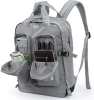 Scioltoo Nylon Computer Backpack Weekend Travel Hiking Camping Backpack Large Capacity Lightweight Gym Sports Sling Backpack Men And Women Light Gray B-Light Grey