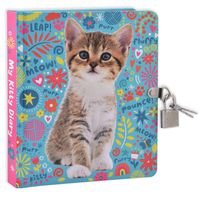 MOLLYBEE KIDS My Kitty Lock and Key Diary for Kids