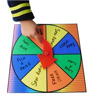 Prize Wheel Party Game Spinner Customize with Dry Erase or Washable Marker