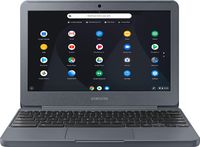 Samsung - 11.6" Chromebook - Intel Atom X5 - 2GB Memory - 16GB eMMC Flash Memory - Night Charcoal