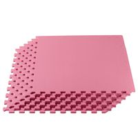 We Sell Mats 24PK4.1-10M 100 Square Feet Interlocking Foam Tiles, Pink