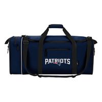 NFL New England Patriots NFL Steal Duffel, Navy, Measures 28" in Length, 11" in Width & 12" in Height