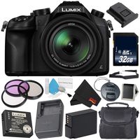 Panasonic Lumix DMC-FZ1000 Digital Camera 4K Point and Shoot Camera, 16X Leica DC Vario-Elmarit Zoom Lens Silver Level Bundle
