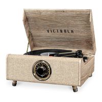 Victrola's 4-in-1 Highland Bluetooth Record Player with 3-Speed Turntable with FM Radio