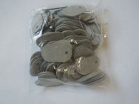 145C Tags 3/4" x 1-1/4" x 0.060" Oval Tags NOT Larger 145P Tags