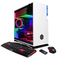 CYBERPOWERPC BattleBox Essential GXi10900CPG Gaming PC (Intel i5-8600K 3.6GHz CPU, 8GB DDR4, NVIDIA GTX 1060 3GB, 120GB SSD, 2TB HDD, WiFi & Win10 Home) White