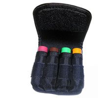 1 Aplus Nylon Case Pouch Holder Bag Storage for 4 x 18650 Battery Belt Holster - Strap Style (Batteries NOT Included) (Fits Samsung 25r, LG HE2 HG2, Sony VTC4, Efest and All 18650)