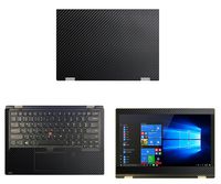 decalrus - Protective Decal for Lenovo ThinkPad Yoga L380 (13.3" Screen) Laptop Black Carbon Fiber Skin case Cover wrap CFlenovoThnkpadYoga_L380Black