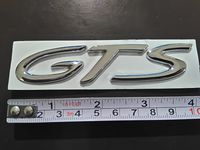 Glossy Chrome - GTS - Badge for Porsche Original Decal Emblem Car Sticker Ships from The WEST Coast