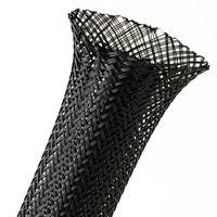 Techflex Flexo PET - 3/4" - Black - 10 ft piece