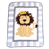 Luvable Friends Unisex Baby Plush High Pile Blanket, Lion, One Size