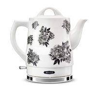 BELLA 14746 Electric Tea Kettle, 1.5 LITER, Black Floral