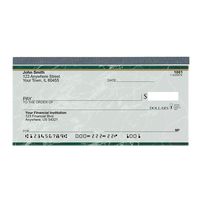 Value Price Green Marble Top Tear Personal Checks (1 Box of Duplicates, Qty. 100)