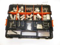 Molex Gray Connectors, 477 Piece Kit, Stamped Terminals, Pic Tool, 3X to 20X, Wiring Switch, Wire 07-12, OEM, Harley, Auto,