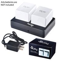 Battery Charger for Arlo Netgear Batteries (2 Ports Black) - Charging Station for Arlo Security Light & Arlo Pro Smart Home Cameras & Arlo Pro 2 & Arlo Go Batteries VMA4410 ALS1101 ALS1101 by Sully