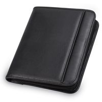 Samsill 70821 Professional Padfolio - Resume Portfolio/Business Portfolio with Secure Zippered Closure, Junior Size, 10.1-inch Tablet Pocket, Expandable Document Organizer & 7"x10" Writing Pad