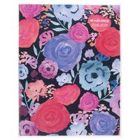 AT-A-GLANCE Academic Monthly Planner, July 2018 - June 2019, 8-1/2" x 11", Midnight Rose (1101-091A)