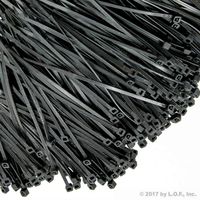 5000 Black Zip Ties Heavy Duty 15" 50 lbs Cable Cord Strap Wire Nylon Wrap Bulk R3K R3K