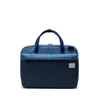 Herschel Gibson Laptop Messenger Bag, Faded Denim/Indigo Denim, One Size
