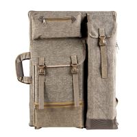Transon Art Portfolio Case Artist Backpack Canvas Bag Large 26" x 19.5" Khaki Color