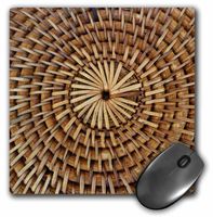 3dRose LLC 8 x 8 x 0.25 Inches Mouse Pad, Circle Me Wicker (mp_31102_1)