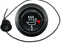 WATERCARBON Heated Seat Switch Round high / low 1PCS Universal Seat Heater Kit SWITCH