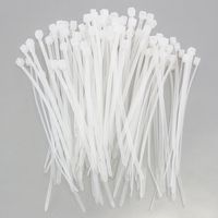 1000 Heavy Duty 4 Inches 18 Pound Zip Cable Ties Nylon Wrap White Clear Natural