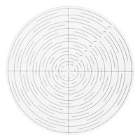 10" Round Center Finder Compass Clear Acrylic for Drawing Circles, Lathe Work and Woodturners. Ideal For Locating Center on Logs and General Stock Pieces Works Well on Round and Square Stock