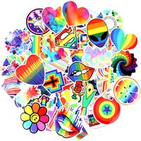 Konsait 240pcs Rainbow Waterproof Graffiti Vinyl Decal Stickers Pack for Laptop Luggage Skateboard Bike Cars Scrapbooking Motorcycle Guitar Keyboard Helmet Window Cellphone Pencil Cases Door
