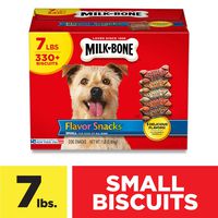 Milk-Bone Flavor Snacks  Dog Treat, Small/Medium Biscuits, 7-Pound