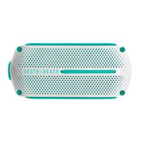 SOUTH BEACH Bluetooth Speaker - Water-Resistant, Wireless, Portable - Rechargeable - White/Teal-Turq