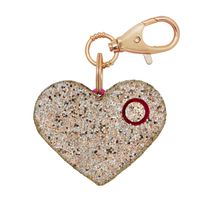 Personal Safety Alarm for Women - Ahh!-larm Self-Defense Personal Panic 115 Decibel Alarm Keychain for Women with LED Safety Light and Clip, Champagne Glitter Heart