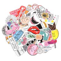 Vsco Stickers for Water Bottles Big 46Pack Cute,Waterproof,Trendy Stickers for Teens,Girls Perfect for Laptop,Phone,Skateboard,Guitar Extra Durable (46Pack)