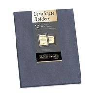 Southworth Certificate Holders, 9.5" x 12", 105 lb/285 GSM, Gray Metallic, Cardstock, 10 Ct. (98869)