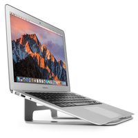Twelve South ParcSlope for MacBook and iPad Pro, silver | Hybrid laptop stand and tablet desktop wedge