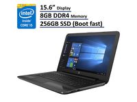 HP 250 G5 15.6" Anti-Glare HD Premium Business Laptop (Intel Core i5-6200U, 8GB DDR4 Memory, 256GB SSD) VGA, HDMI, DVD+RW, WiFi AC, Bluetooth, Ethernet RJ-45, Windows 10 Professional 64 bit (Renewed)