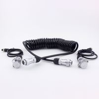 Camnex 5th Wheel Travel Trailer Cable Coil Quick Connect Disconnect Kit with 1 AV Input for Backup Camera System