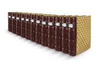 Bellagio-Italia Tuscany Crimson DVD Storage Binder Set - Stores Up to 576 DVDs, CDs, or Blu-Rays - Stores DVD Cover Art - Acid-Free Sheets