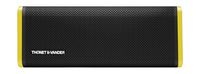 Thonet and Vander Frei Portable Bluetooth Speaker (Black/Yellow) Wireless with Enhanced Bass (50 Peak Watts) Impact + Water Resistant/IPX-4 Shockproof - Rechargeable 8Hr Battery (German Engineered)