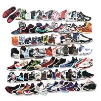 100 Pcs Fashion Brand Sneakers Basketball Shoes Sports Shoes Stickers for Laptop Stickers Motorcycle Bicycle Skateboard Luggage Decal Graffiti Patches Stickers[No-Duplicate Sticker Pack]