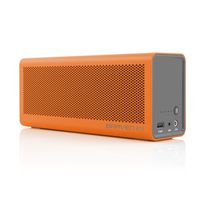 BRAVEN 805 Portable Wireless Bluetooth Speaker [18 Hour Playtime] Built-in 4400 mAh Power Bank Charger - Orange/Gray