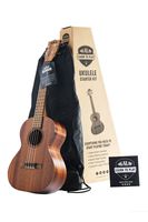 Official Kala Learn to Play Ukulele Tenor Starter Kit, Satin Mahogany - Includes online lessons, tuner app, and booklet (KALA-LTP-T)