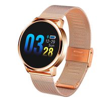 Adsvtech Smart Watch, Bluetooth Smartwatch for Women Men, Sports Fitness Tracker IP67 Waterproof with Heart Rate Blood Pressure Sleep Monitor Calorie Counter Pedometer for Smartphone (Gold)