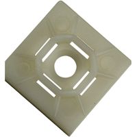 Hard-to-Find Fastener 014973167257 18 lb. Tensile Cable Tie Mounting Bases, 1", Piece-100