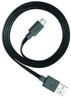 Ventev Chargesync Micro USB Cable | USB-IF Certified, Designed to Support Connector C Devices, Charges and Easily Transfers Data to Most PC or MAC, Flat, Tangle-Free Cable | 3.3ft Black
