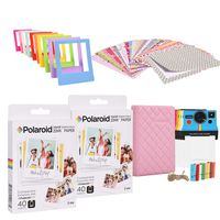 Polaroid 3.5 x 4.25 inch Premium Zink Paper Starter Bundle with 80 Pack
