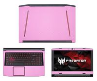 decalrus - Protective Decal for Acer Predator Helios 300 G3-571 (15.6" Screen) Laptop Pink Carbon Fiber Skin case Cover wrap CFPredatorHelios300_G3-571Pink