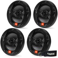 JBL MS65B OEM Replacement Marine 6.5 Inch Two-Way Speakers - Four Speakers, Black